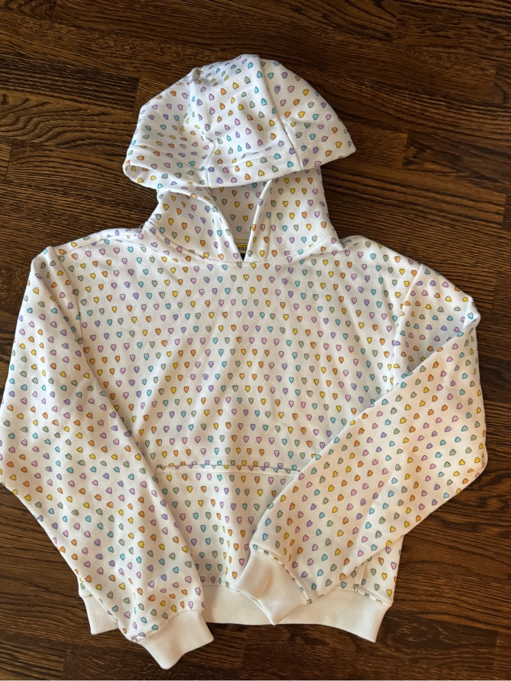Roller Rabbit White Hoodie Disco Heart Sweatshirt